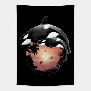 Orca Killer Whale Tapestry