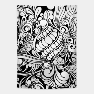 Elegant zentangle desing Tapestry