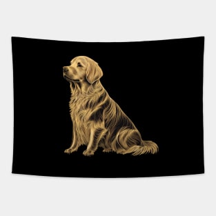 GORGEOUS GOLD Golden Retreiver Tapestry