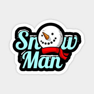 The SnowMan Costume For Christmas Magnet