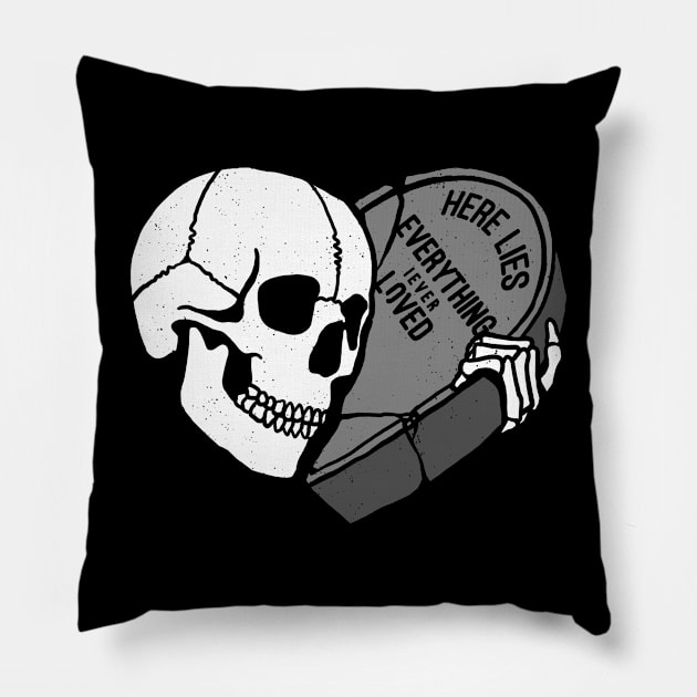 Here Lies... Pillow by Dustin Wyatt Design