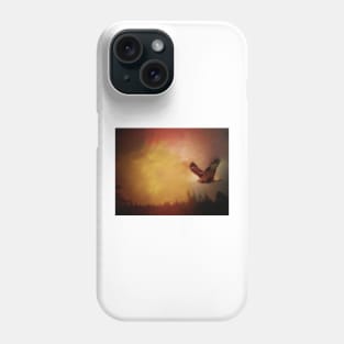 Rough-legged Hawk On The Hunt Phone Case