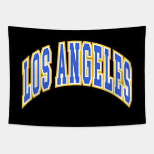 Los Angeles - Block Arch - Black Blue/Gold Tapestry