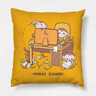 Monkey Business Pillow