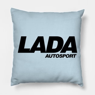 Lada Autosport logo (black) Pillow