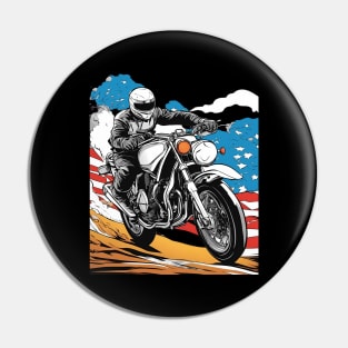 Motorcycle Rider Pin