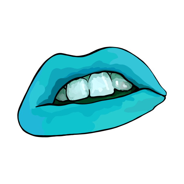 Blue lips by leonlambyart