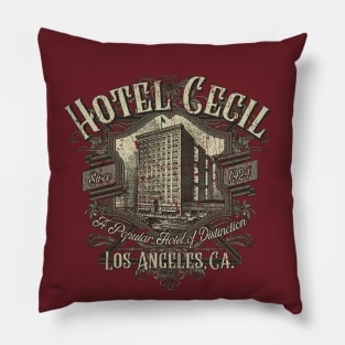 Hotel Cecil Los Angeles 1924 Pillow