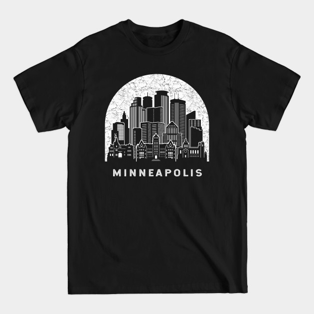 Discover Minneapolis Minnesota Skyline - Minneapolis - T-Shirt