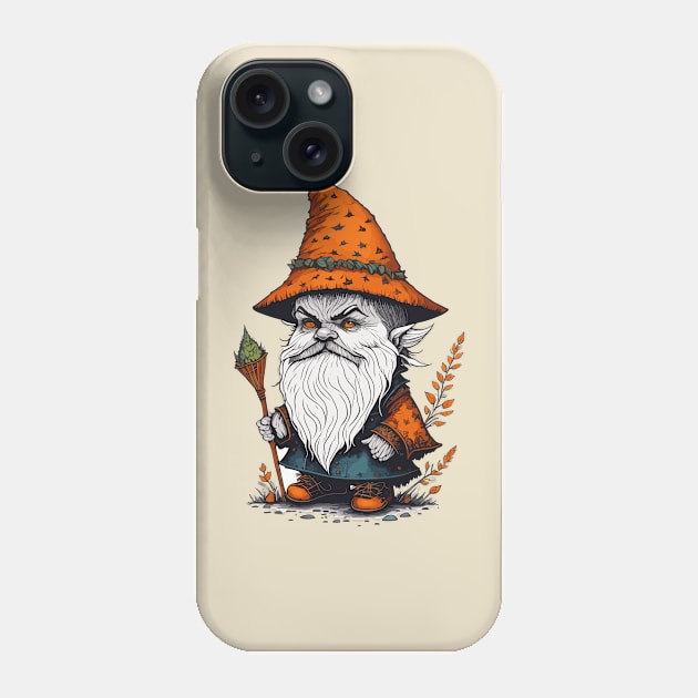 Gnome Celebrating Halloween Phone Case by Maria Murtaza