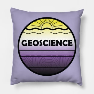 Nonbinary Pride Geoscience Cross Section Pillow