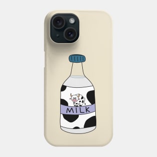 Cute bottle of milk with stains Phone Case