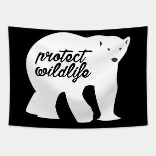 protect wildlife - polar bear Tapestry