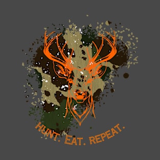 Camo and orange hunting gift T-Shirt