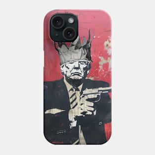 Donald Trump: King Trump on a Dark Background Phone Case