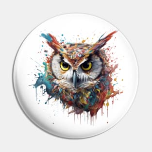 Owl Splash Art: Enchanting Fantasy Illustration #3 Pin