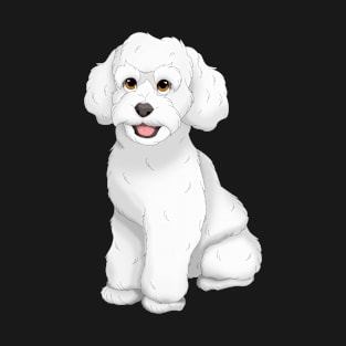 White Toy Poodle Dog T-Shirt