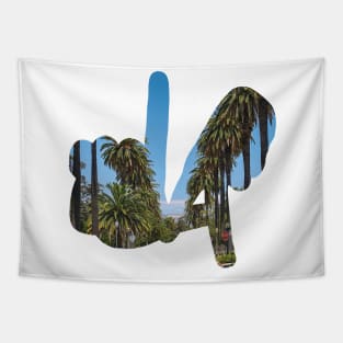 LA Hands, Palm Trees Tapestry