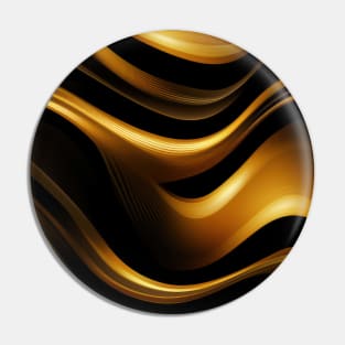 Golden Harmony: Abstract Stripes in Luxe Gold Pin