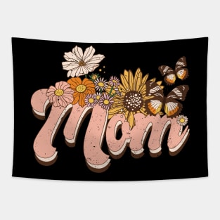 Mom retro distressed design Tapestry