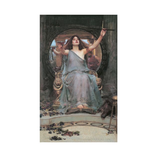 Circe Offering the Cup to Odysseus by John William Waterhouse by Classic Art Stall