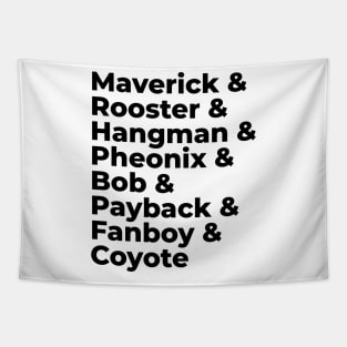 top gun Maverick callsigns Tapestry