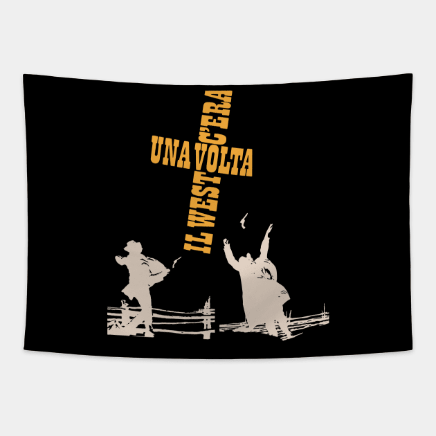 Serenade of the Spaghetti Western: Tribute to Once Upon a Time in the West Tapestry by Boogosh