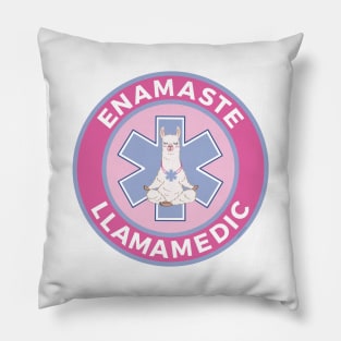 Funny EMS EMT Llama Paramedic First Responder Gift Medic Pillow