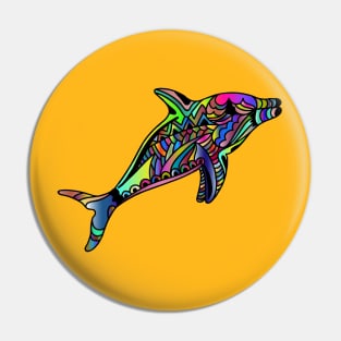 Dolphin Animal Line Art Decorative Decoration Pin