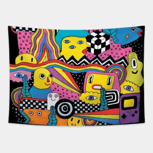 trendy artsy colorful aesthetic Tapestry