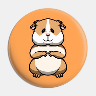 Cute Guinea Pig Smiling Pin