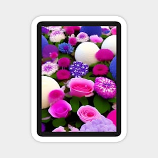 Copy of TRENDING PINK AND BLUE FLORAL PRINT Magnet