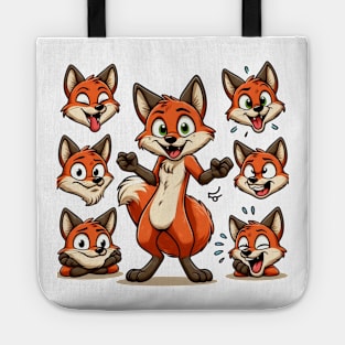 Funny foxes Tote