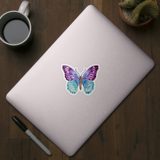 Pastel Butterfly - Butterfly - Sticker