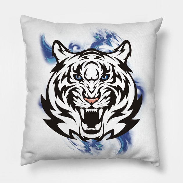 White tiger pillow discount