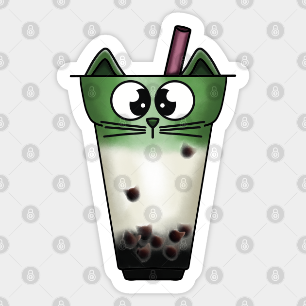 Boba Meow Tea - Boba Tea Lovers - Sticker