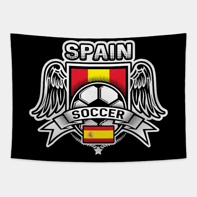 Spain Soccer Futbol Tapestry by megasportsfan