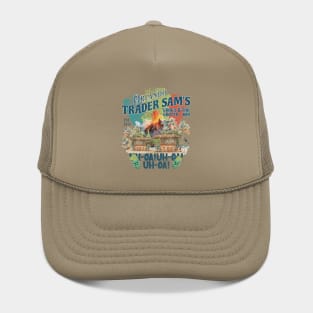 Trader Sam's Grogs Grotto and Tiki Bar Orlando Distressed Look Hat