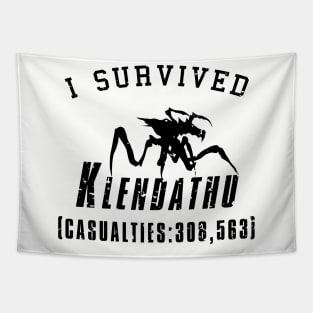 I Survived Klendathu - black Tapestry