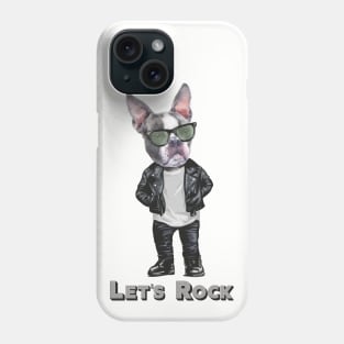 French Bulldog - let's Rock Phone Case