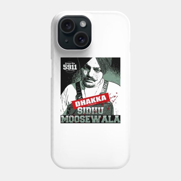 Moosewala artwork Phone Case by SAN ART STUDIO 