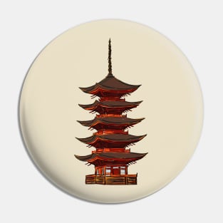 Image of a pagoda Pin