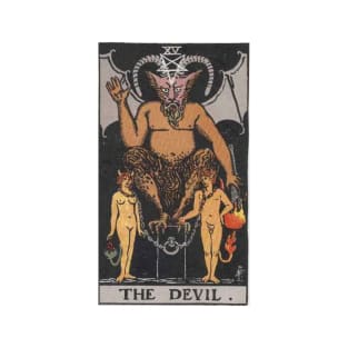 The Devil, Raider Waite Tarot, Divination Tarot T-Shirt