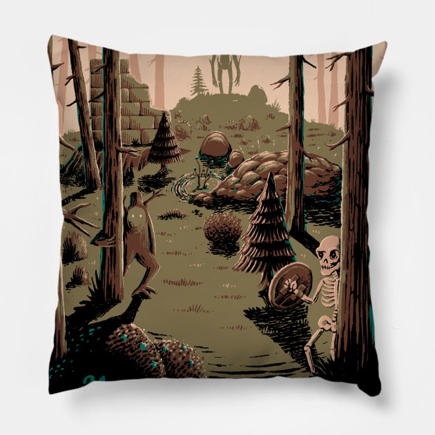 Black forest Pillow by Azafran