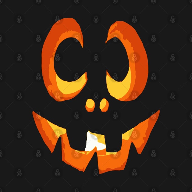 Vector Image of Friendly Halloween Pumpkin by taiche