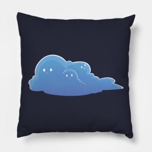 Kawaii Blue Cloud Pillow