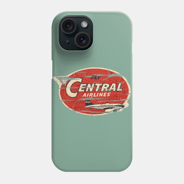 Central Airline USA Phone Case by Midcenturydave