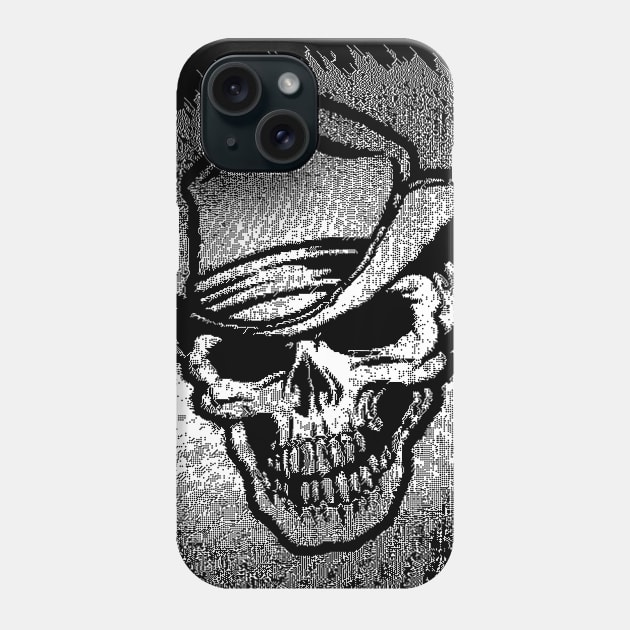 Cowboy Horror Skull 8bit/Pixelart Phone Case by DankFutura