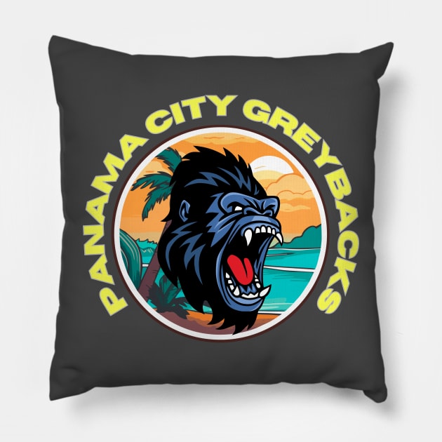 Panama City greybacks Pillow by Benjamin Customs