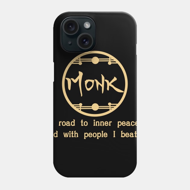 Monk Road to Inner Peace Phone Case by Gene Pool Variety Hour